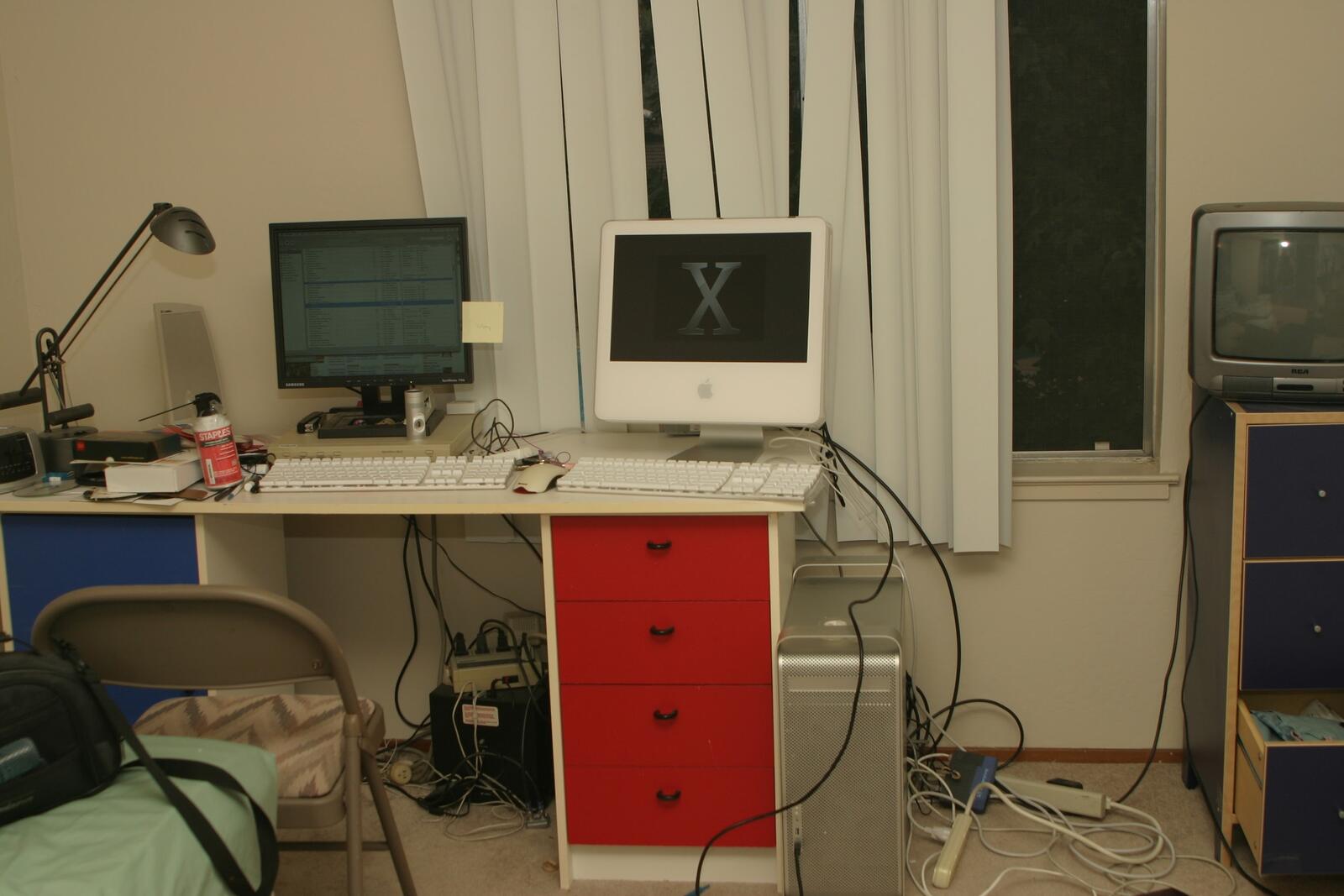 My iMac G5 on a desk
