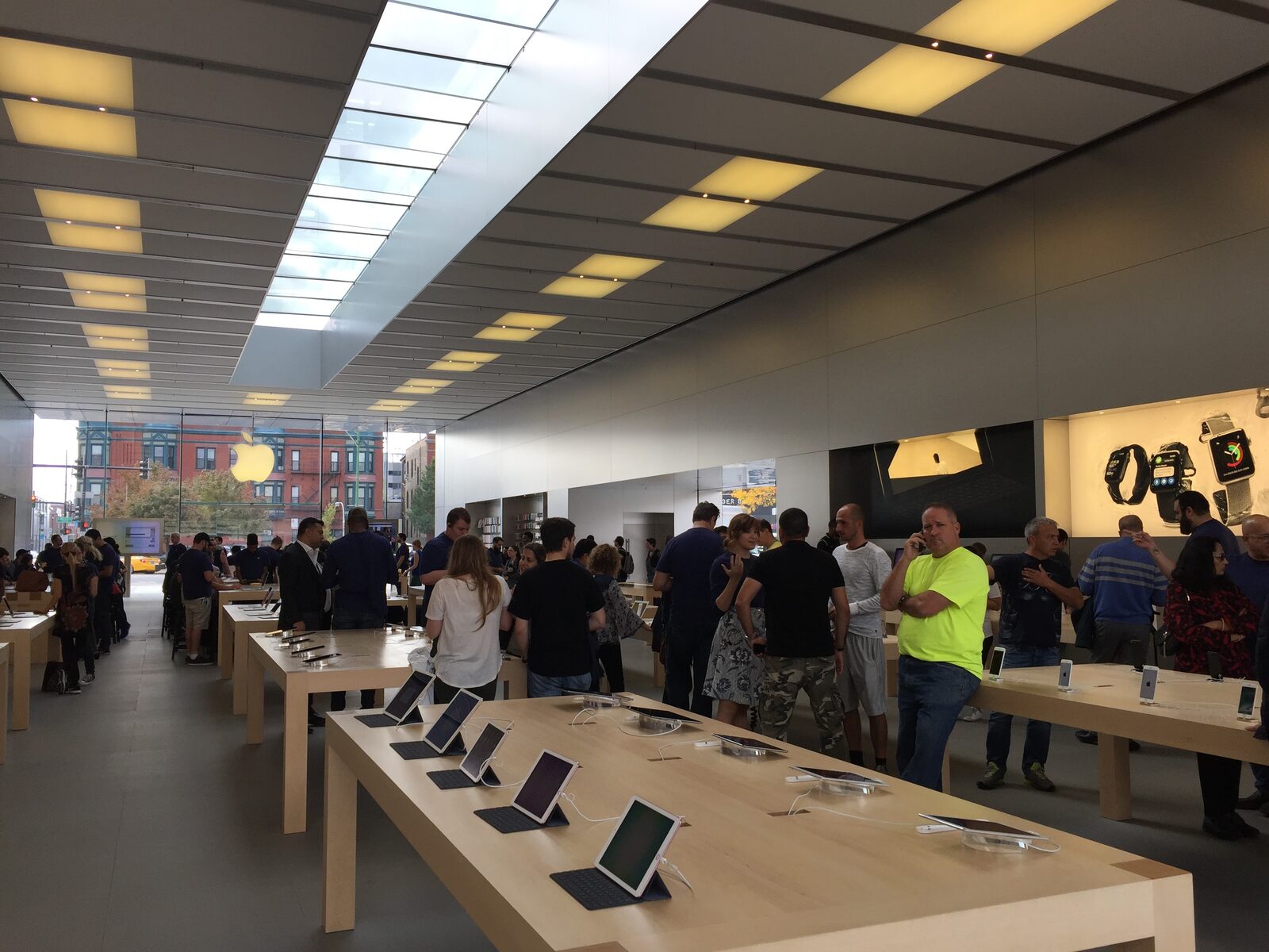 Inside — the Apple Watch had earned its own table by then.