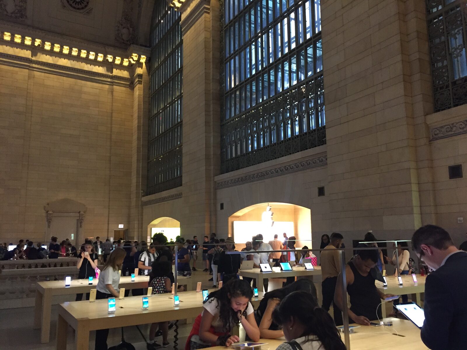 The balcony store beneath Grand Central’s painted celestial ceiling, 2017.
