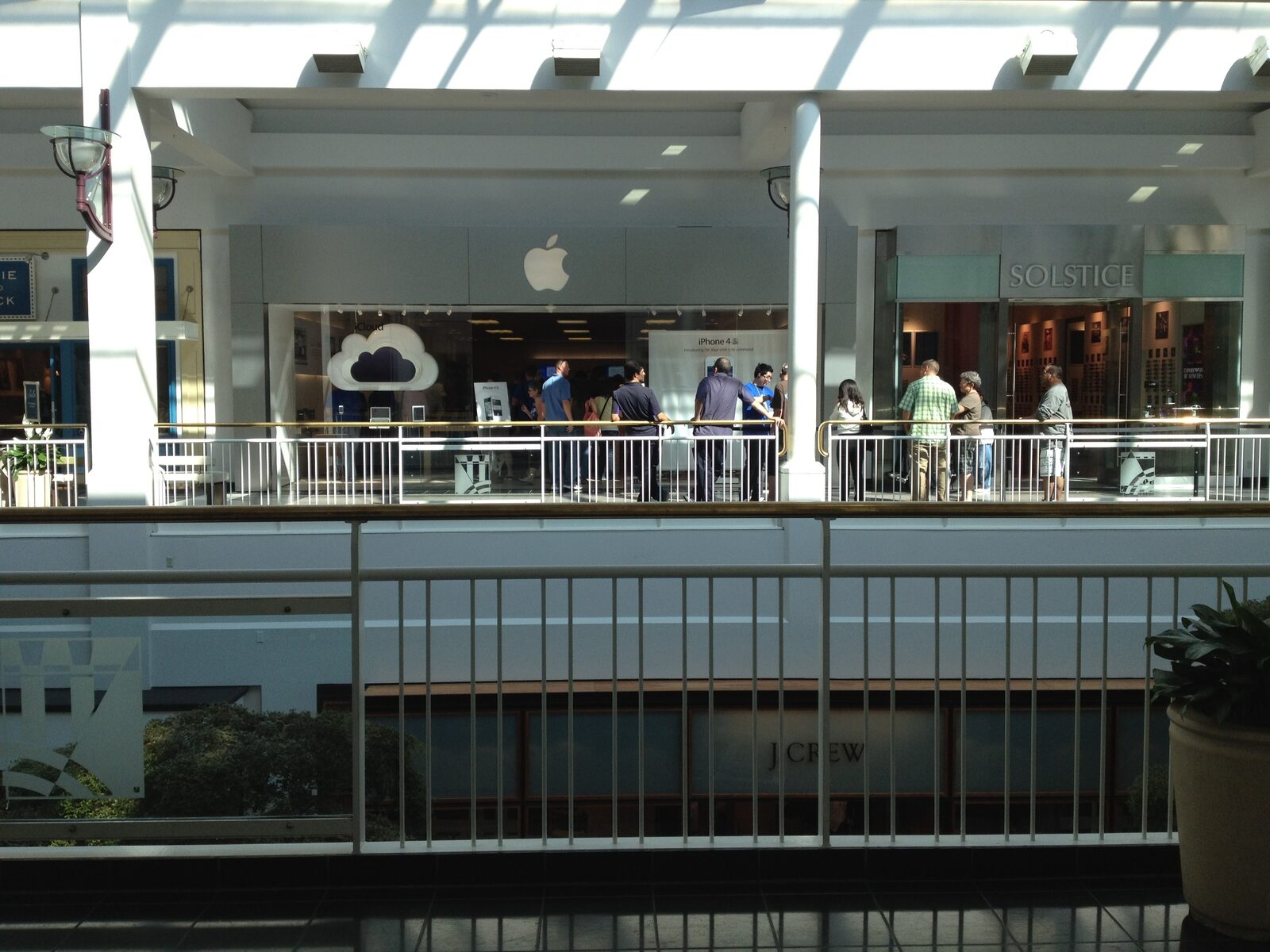 2011 — iCloud had just launched, and there it is on the back wall.